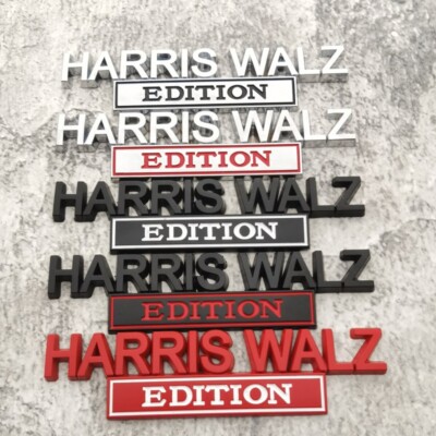 Metal Car Emblem Rear Trunk Body Door Badge Decal Sticker 3D HARRIS WALZ EDITION