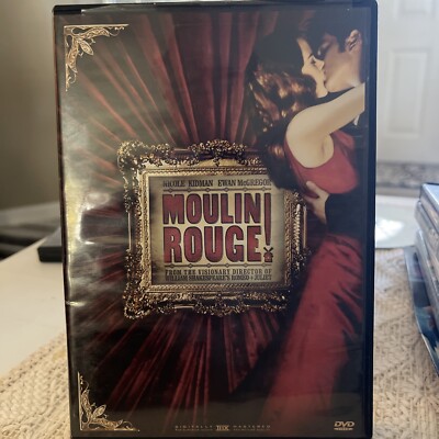 Moulin Rouge DVD 2009 Nichole Kidman Ewan McGregor  20th Century Fox Movie