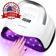 Secador De U as Profesional Lampara LED UV De 168W Para Gel Secado Con LCD Plan.