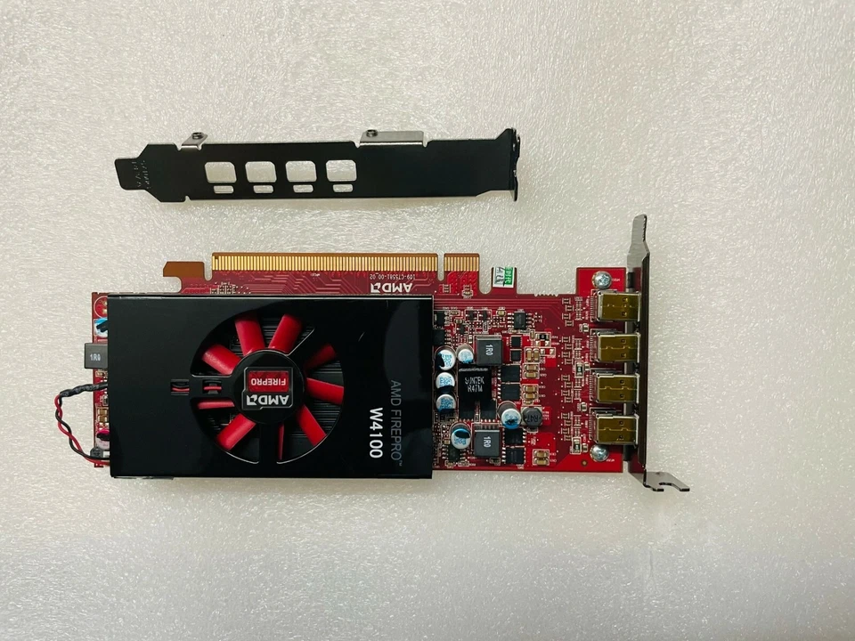  AMD FirePro W4100 2GB GDDR5 4x Mini Displayport PCI-e 3.0 Video Card - Image 3 of 4