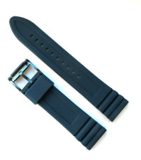 Image of Fossil Original Replacement Silicone CH3054 Watch Band Strap Blue 22 mm