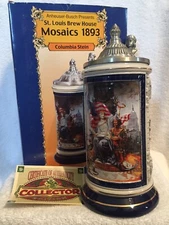 Anheuser Busch St. Louis Brew House Mosaic 1893 Columbia Stein CS463