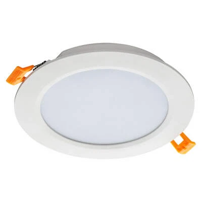 LED Einbaustrahler 12W 230V 870lm Ø168x24mm warmweiß, LED Panel rund weiß SEBSON - Bild 1 von 4