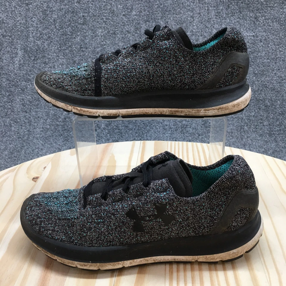 Under Armour Shoes Womens 8.5 Speedform Slingride Athletic Sneakers Black Green - Image 2 of 4