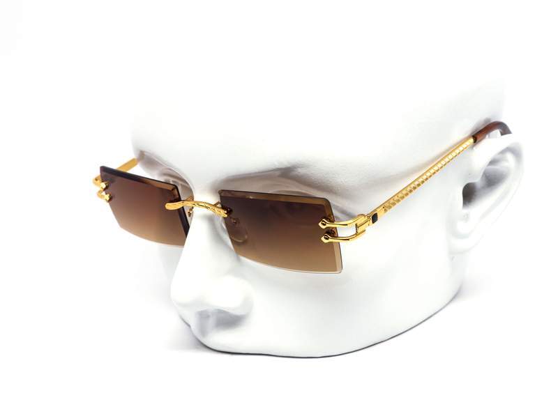 Mens Sunglasses Gold Frame Beveled Lens Shades Diamond Cut Mens Sunglasses Gold Frame Beveled Lens Shades Diamond Cut