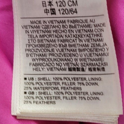 Girls Gap Kids Pink Down Winter Puffer Jacket Size Small 6-7 - Picture 11 of 13
