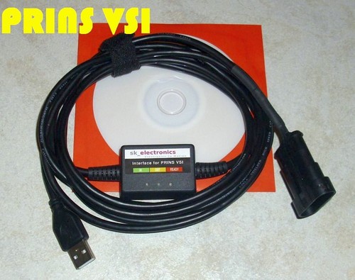 PRINS VSI AUTOGAS LPG & CNG DIAGNOSE USB INTERFACE KABEL ADAPTER +Anleitungen