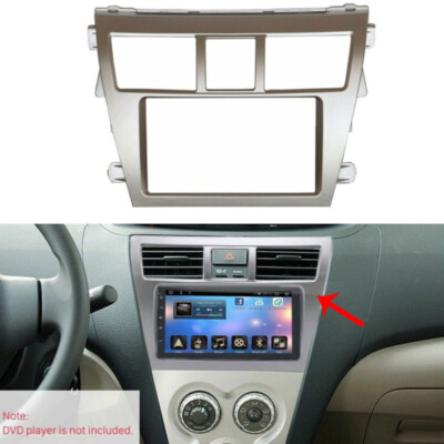 For Toyota Vios Belta Yaris Sedan 2Din Car Radio Frame Dash Stereo Trim Panel