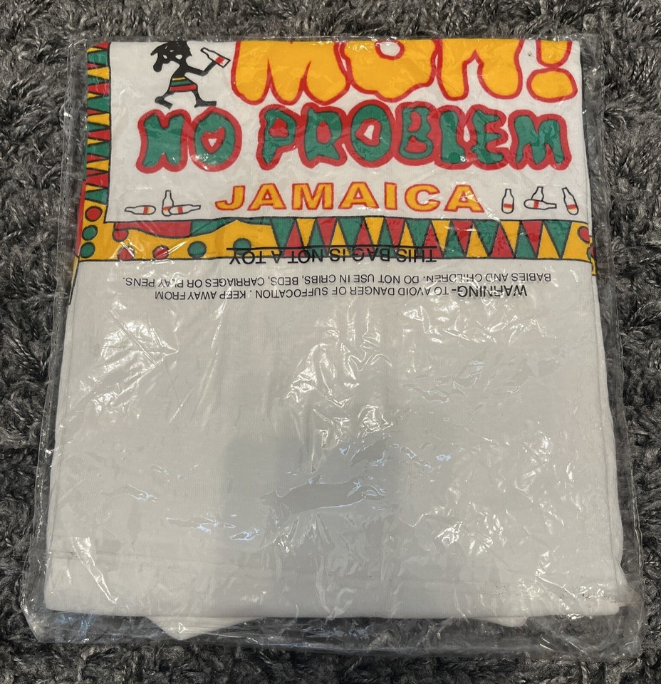 Vintage Reggae T’s XL T-Shirt Hey Mon No Problem Jamaica - NEW IN BAG ...