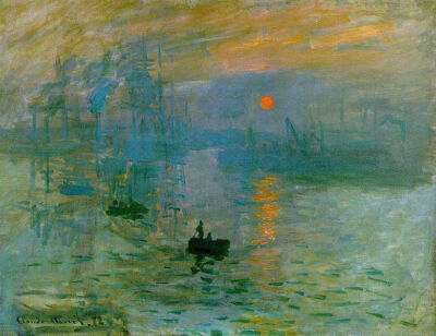 Impression Sunrise by Claude Monet handmade oil painting Reproduction CM033