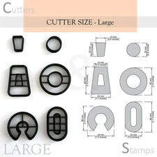 Polymer Clay Cutter set of 6 | Donut Clay Cutter | Polymer clay Earring cutter |