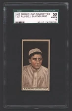 1912 T207 Russell (Lena) Blackburne Brodaleaf Cigarettes SGC 4 Chicago