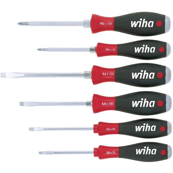 Wiha Schraubendreher-Set Softfinish, 6-Teilig, Schwarz-image