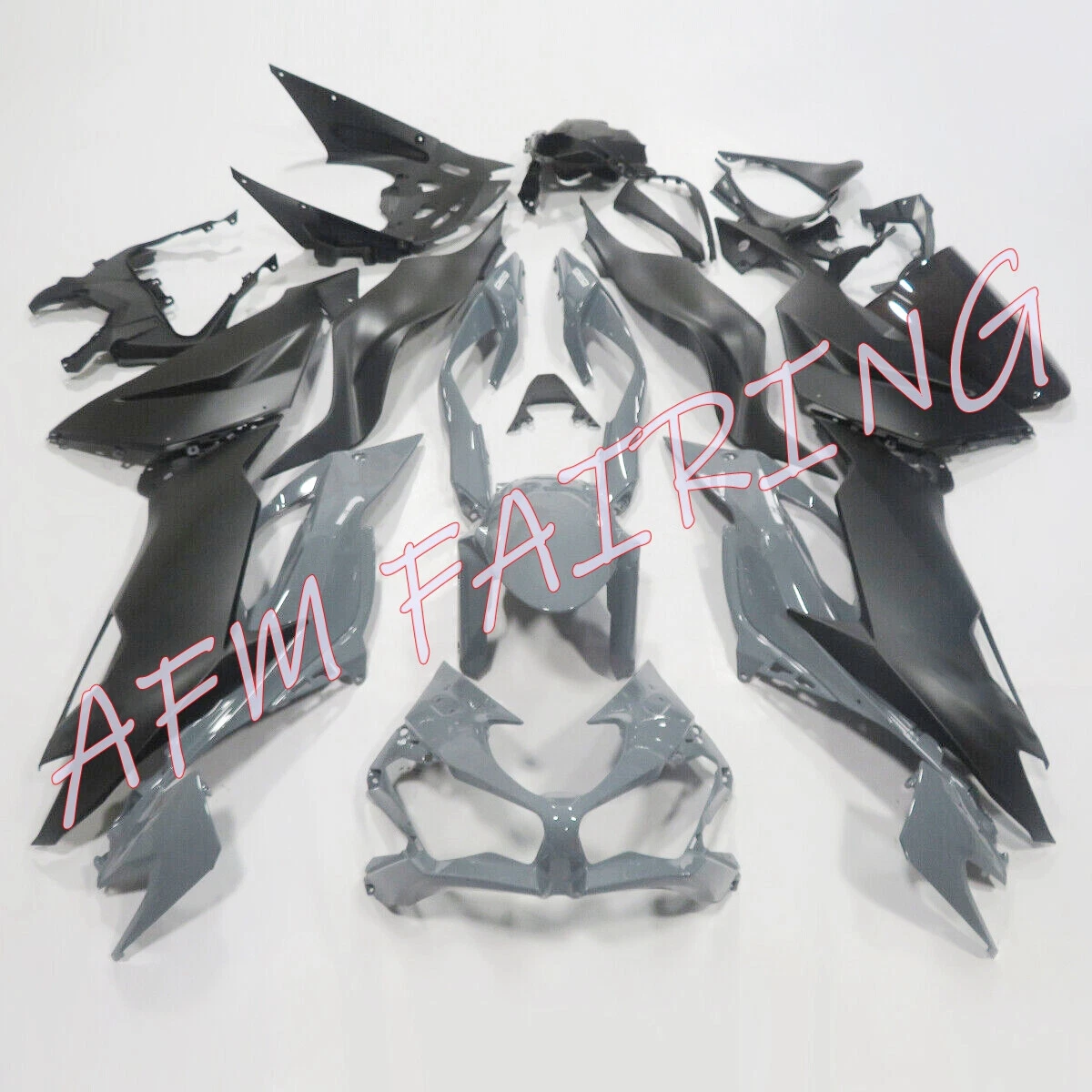 KITH Kit carene iniezione ABS grigio opaco Nardo per Ninja ZX 6R 2019 2023