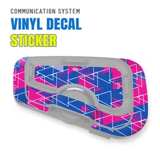 For CARDO Freecom 4X 2X Intercom Protective Wrap Sticker x2 Triangle Pink