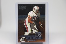 1998 Metal Universe: Takeo Spikes #194 Cincinnati Bengals Football Trading Card