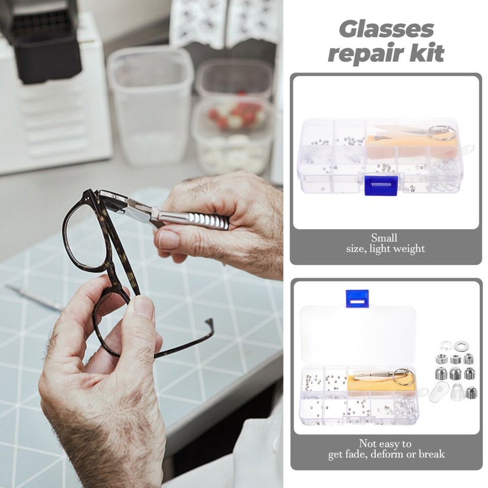 1 Set of Replacement Eyeglasses Screws Nuts Eyeglass Repair Nuts Tools