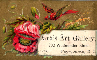 1870s-80s Dana's Art Gallery Life Size Crayons & Photos Price List Phoenix F15