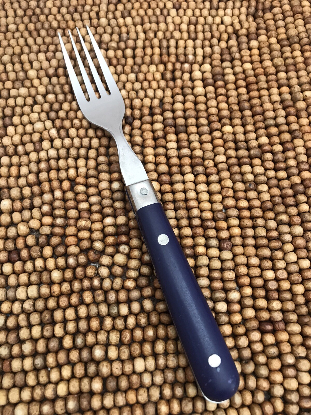 Winsome Stainless Flatware Rivets Dark Blue DINNER FORK 7.75” | eBay