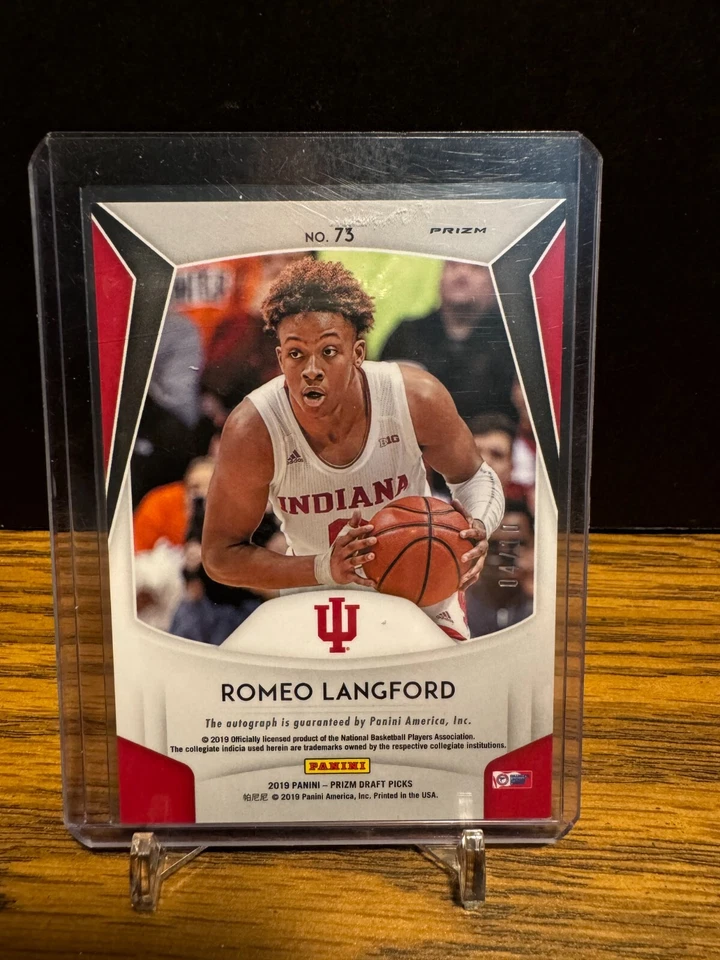 Panini Prizm DRAFT PICKS Romeo Langford Rookie Auto #73 MOJO 04/10 - Image 2 of 2