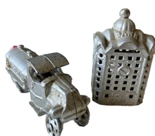 A.C. Williams Vintage Cast Iron Toy Gasoline Truck, All 4 Wheels And Still Bank