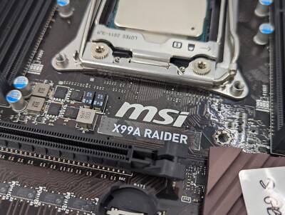 MSI X99A Raider Core i7-5820K CPU 8GB RAM Motherboard + I/O Shield