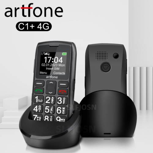 C1+ 4G Artfone SIM-Free Mobile Phone with Big Button SOS for The Elderly 1800mA
