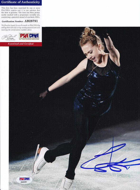 エレーナ・ラジオノワ直筆サイン入り写真Elena Radionova Elena Radionova Russia Figure Skating Signed Autograph 8x10