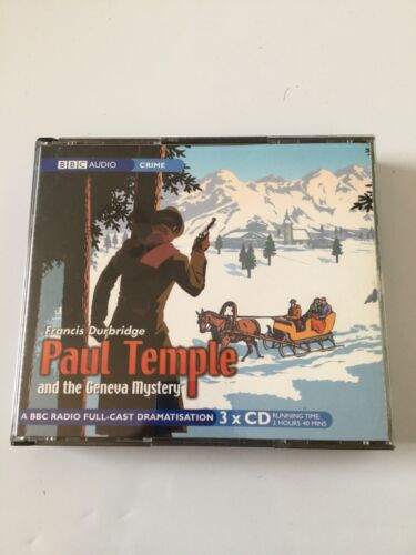 PAUL TEMPLE AND THE GENEVA MYSTERY BY FRANCIS DURBRIDGE AUDIOBOOK CD BOXSET - Foto 1 di 1