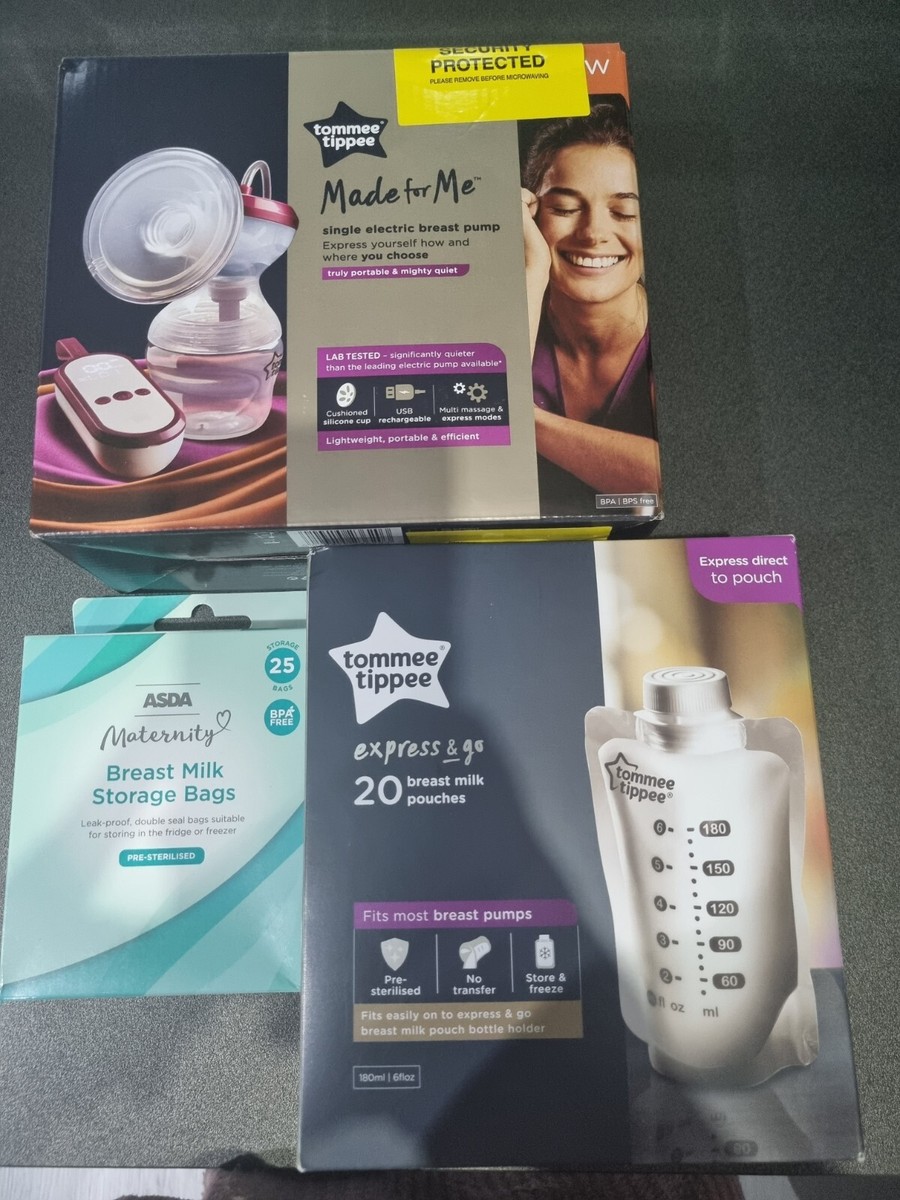 Electric Breast Pump Tommee Tippee Milk Storage Pots Asda Tommee