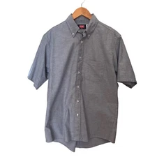 Red Kap Work Shirt Blue 1 Pocket Men's L/XL Industrial Uniform 165-SS