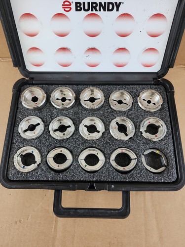 Burndy Used UDIEKITCU 15 Piece Index Crimping Tool Die Set U-Type