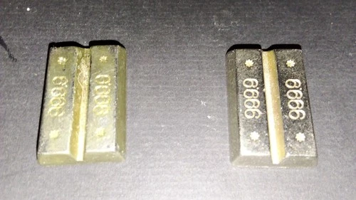 Playmobil Metal Gold Bar - Vintage - Bank Thief Burglar - Used