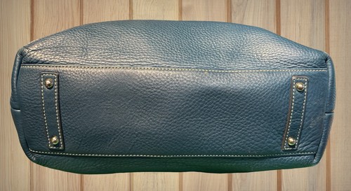Dooney Bourke Dillen Teal Blue Pebble Leather Large Hobo Sac Tote Shoulder Bag - Picture 19 of 19