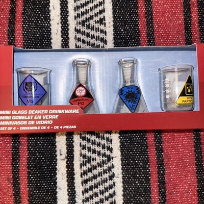 Disney Parks Avengers Campus Mini Glass Beaker Shot Glass Set Pym Test Kitchen