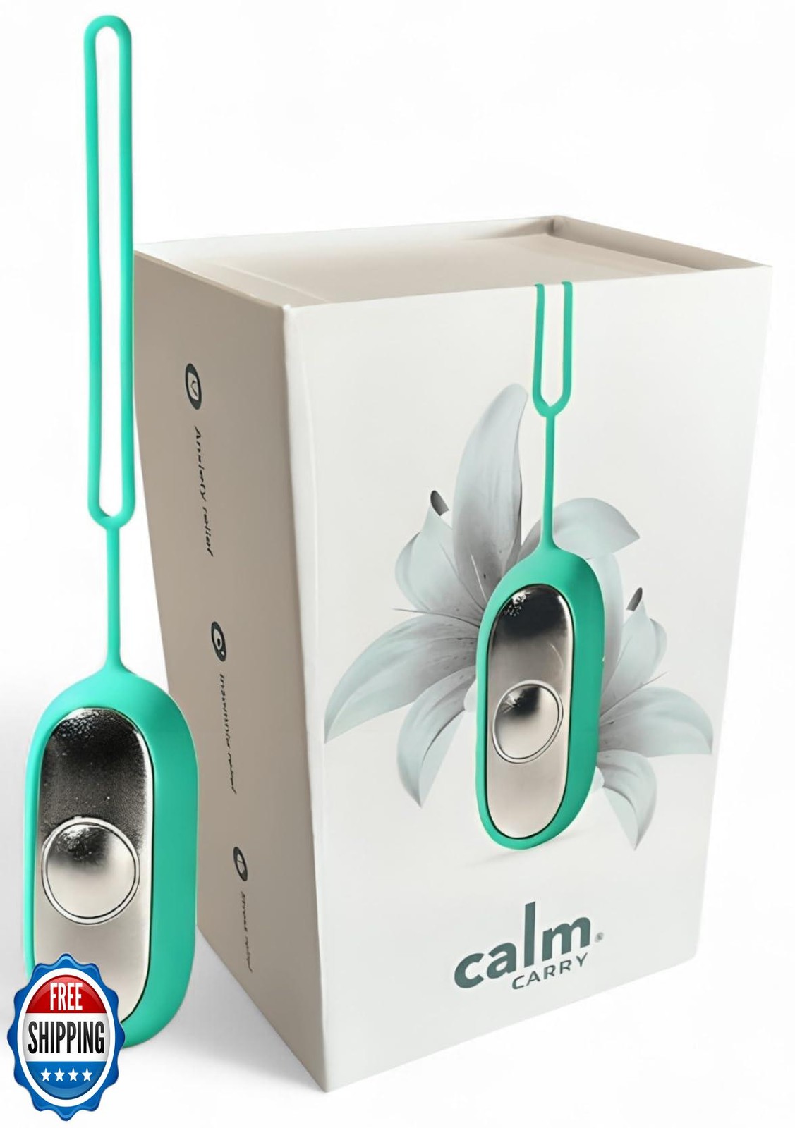 Glowco CalmCarry Sleep Aid Device – Handheld Microcurrent Relaxation Tool, Su