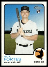 2022 Topps Heritage Nick Fortes Rookie Miami Marlins #149