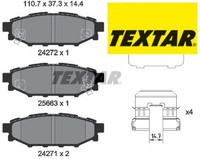 Textar 2427201 Bremsbelagsatz FüR Scheibenbremse Bremsbelagsatz