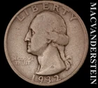 1932-D Silver Washington Quarter - Scarce  Key Date  No Reserve  #K4551