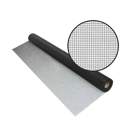 PHIFER 3040335 Polyester Improved Visibility Insect Screening, 36 x 50', Black,