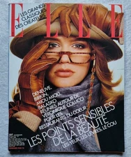 French Magazine Elle Nov.1986 Cover Ashley Richardson By Bensimon