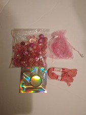 Pink Decorative Pony Beads