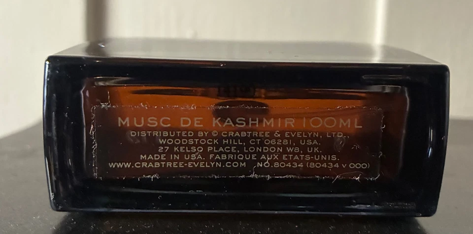 Crabtree & Evelyn Kashmir Musk 100ml/3.4oz EDP perfume no cap - Image 2 of 2