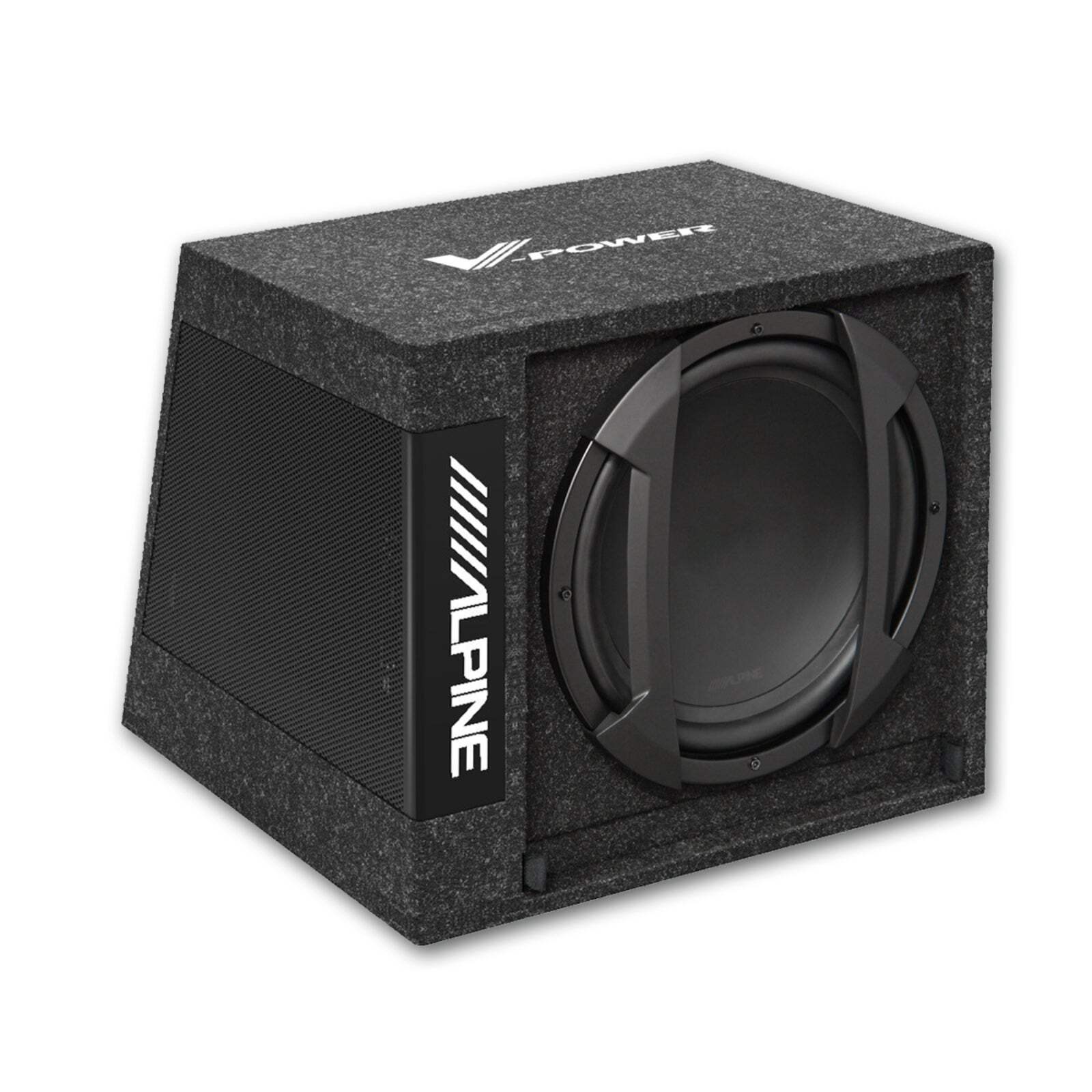 Alpine SWD-355 Subwoofer Amplified Powered Active Sub with Wired Remote