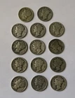 Liberty Dimes | Lot of 14 | About 1 OZ 90% Silver | 1917-1943