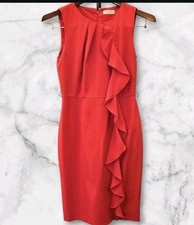 Red Calvin Klein.ruffle