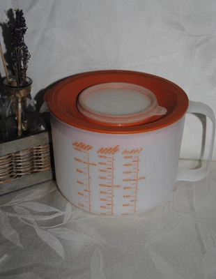 🌟 TUPPERWARE Pichet Gradué riz sucre farine 2 litres Bol Batteur Mélangeur TTBE - Photo 1/3