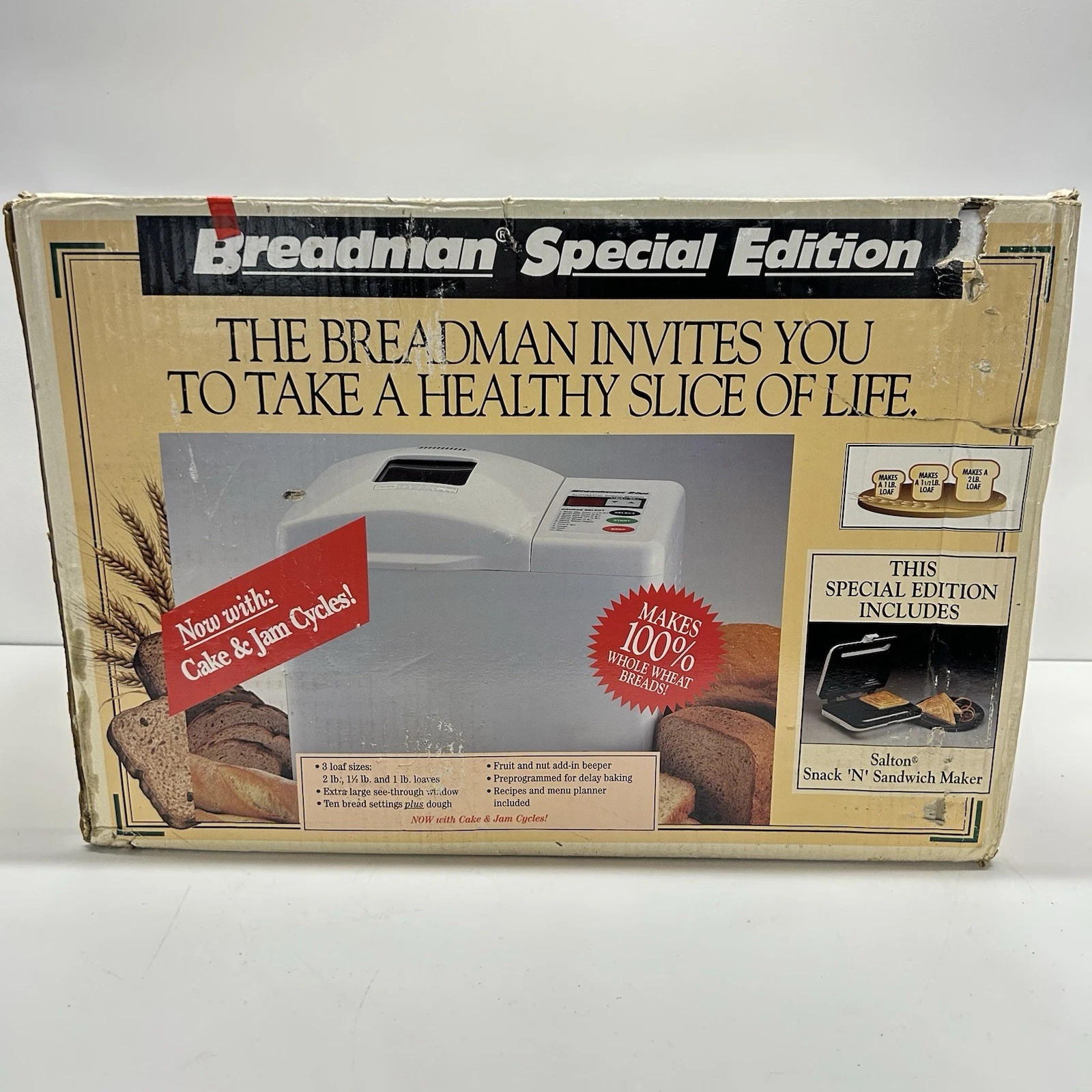 Breadman Plus TR-700 Special Edition Automatic Bread Maker 2Lb Brand New
Opens in a new window or ta