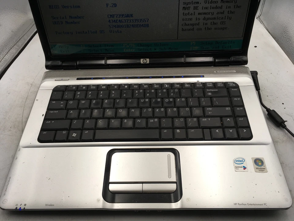 HP PAVILION DV6000 - BOOTS TO BIOS - INTEL CORE DUO T2450 - 1GB RAM - READ - BB - Image 3 of 4