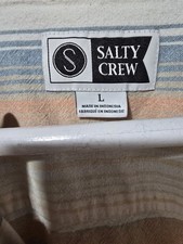 Salty Crew Mainland Woven Short Sleeve Button Down Shirt Men's Large
